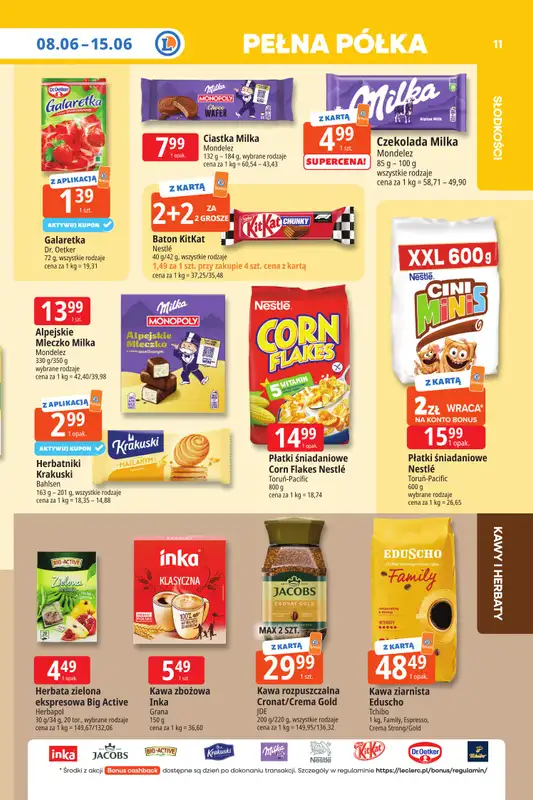 Leclerc - gazetka promocyjna Oferta E.Leclerc I Tanio to tu! od poniedziałku 08.06 do poniedziałku 15.06 - strona 11