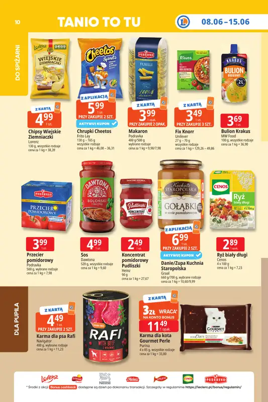 Leclerc - gazetka promocyjna Oferta E.Leclerc I Tanio to tu! od poniedziałku 08.06 do poniedziałku 15.06 - strona 10