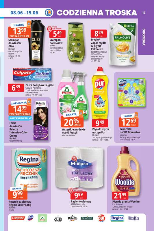 Leclerc - gazetka promocyjna Oferta E.Leclerc I Tanio to tu! od poniedziałku 08.06 do poniedziałku 15.06 - strona 17