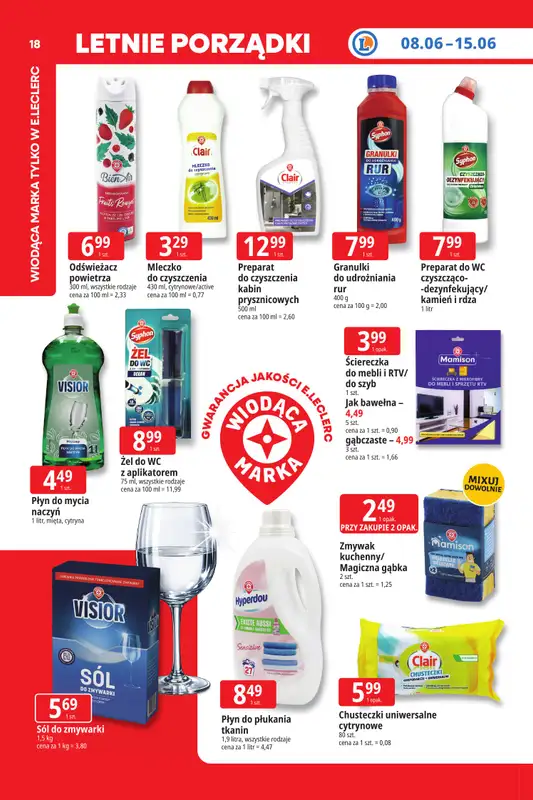 Leclerc - gazetka promocyjna Oferta E.Leclerc I Tanio to tu! od poniedziałku 08.06 do poniedziałku 15.06 - strona 18