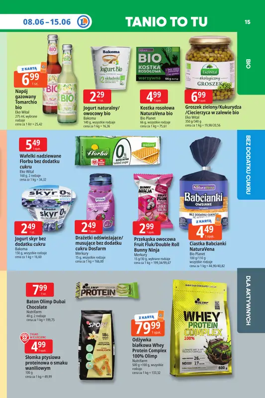 Leclerc - gazetka promocyjna Oferta E.Leclerc I Tanio to tu! od poniedziałku 08.06 do poniedziałku 15.06 - strona 15