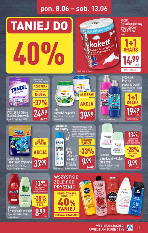 Aldi - gazetka promocyjna Pełny katalog! od poniedziałku 08.06 do soboty 13.06 - strona 21