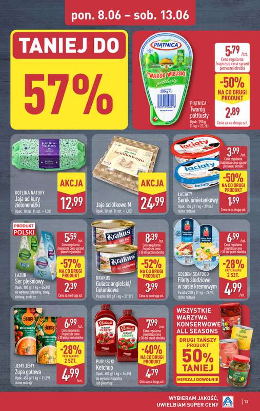 Aldi - gazetka promocyjna Pełny katalog! od poniedziałku 08.06 do soboty 13.06 - strona 13