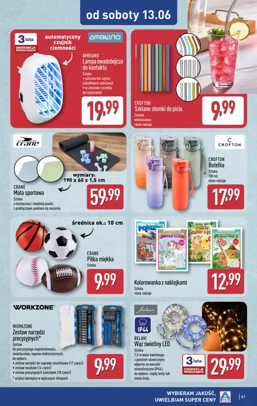 Aldi - gazetka promocyjna Pełny katalog! od poniedziałku 08.06 do soboty 13.06 - strona 41