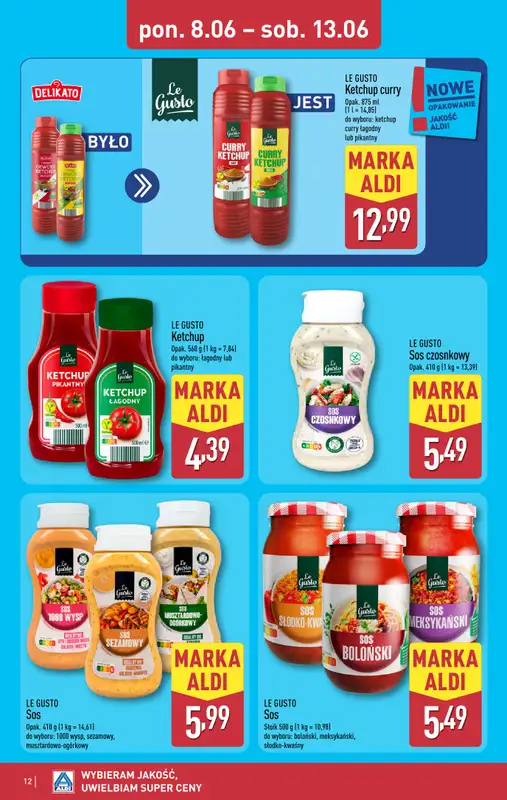 Aldi - gazetka promocyjna Pełny katalog! od poniedziałku 08.06 do soboty 13.06 - strona 12