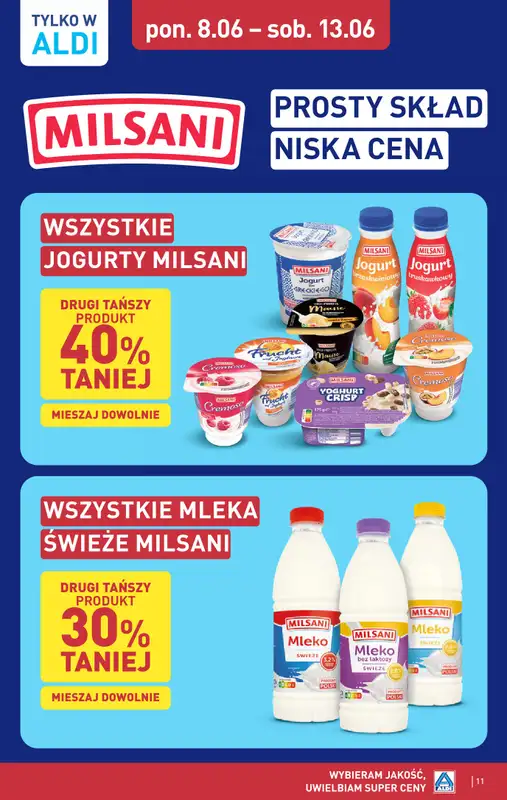 Aldi - gazetka promocyjna Pełny katalog! od poniedziałku 08.06 do soboty 13.06 - strona 11