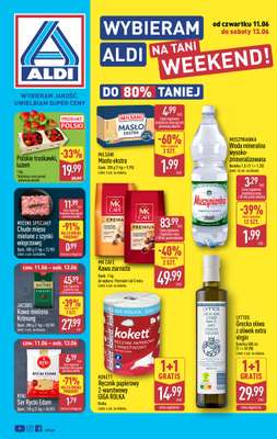 Aldi - gazetka promocyjna Weekend super cen w Aldi! od czwartku 11.06 do soboty 13.06