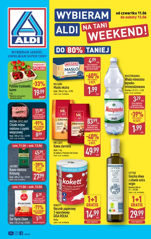 Aldi - gazetka promocyjna Weekend super cen w Aldi!  