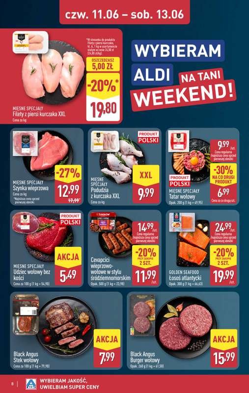 Aldi - gazetka promocyjna Weekend super cen w Aldi! od czwartku 11.06 do soboty 13.06 - strona 8