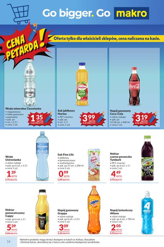 Makro - gazetka promocyjna Mega oferty dla Twojego sklepu od wtorku 09.06 do poniedziałku 22.06 - strona 14