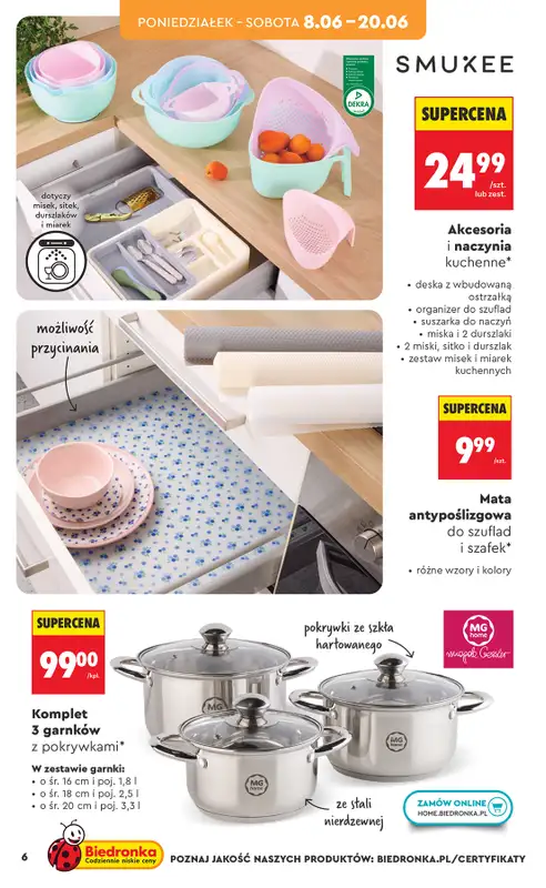 Biedronka - gazetka promocyjna Hity i inspiracje, od 06.06 od soboty 06.06 do środy 24.06 - strona 8