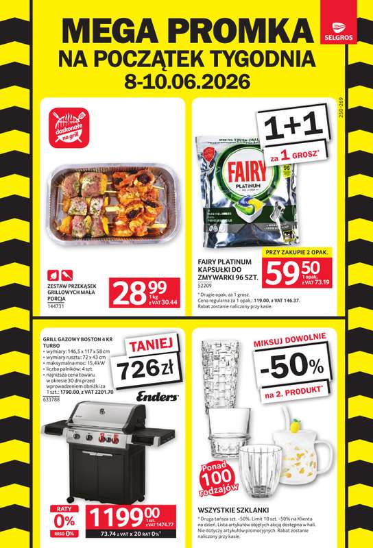 Selgros - gazetka promocyjna Mega promka! od poniedziałku 08.06 do środy 10.06