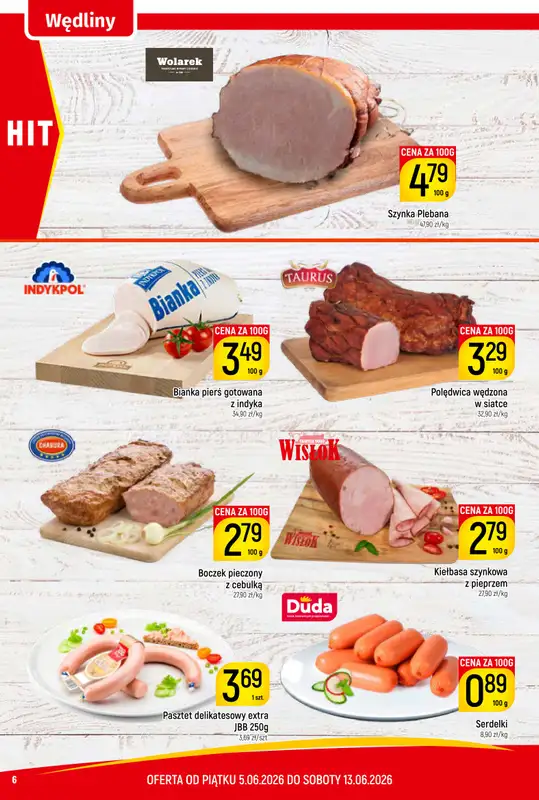 Delikatesy Piotruś Pan - gazetka promocyjna Gazetka od piątku 05.06 do soboty 13.06 - strona 6