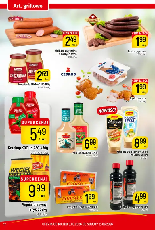 Delikatesy Piotruś Pan - gazetka promocyjna Gazetka od piątku 05.06 do soboty 13.06 - strona 12