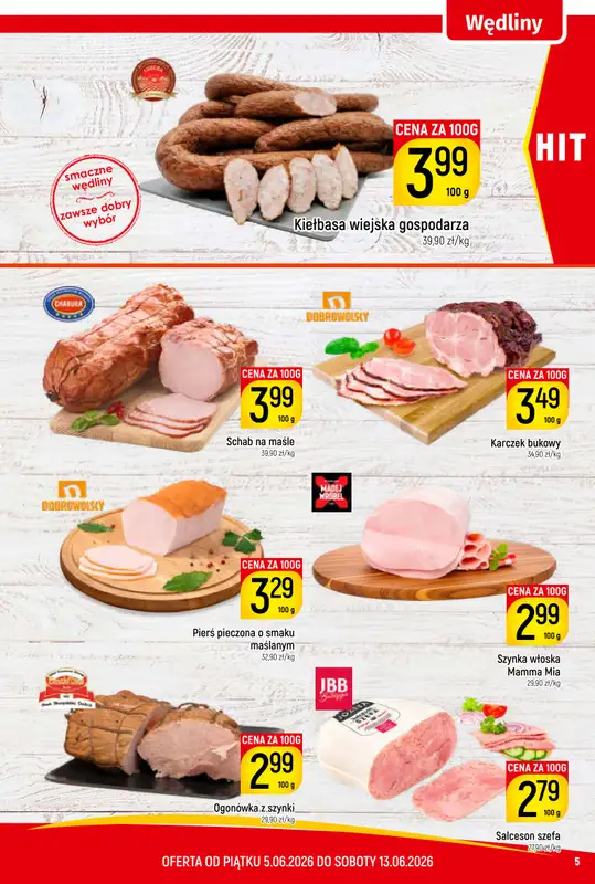Delikatesy Piotruś Pan - gazetka promocyjna Gazetka od piątku 05.06 do soboty 13.06 - strona 5