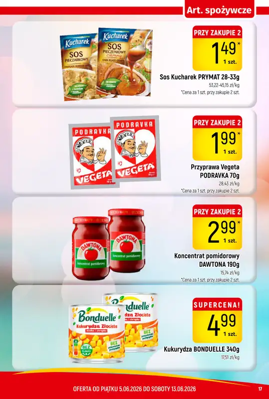 Delikatesy Piotruś Pan - gazetka promocyjna Gazetka od piątku 05.06 do soboty 13.06 - strona 17