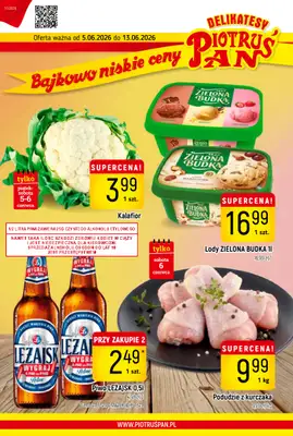 Delikatesy Piotruś Pan - gazetka promocyjna Gazetka od piątku 05.06 do soboty 13.06