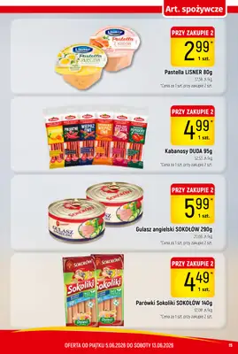 Delikatesy Piotruś Pan - gazetka promocyjna Gazetka od piątku 05.06 do soboty 13.06 - strona 15