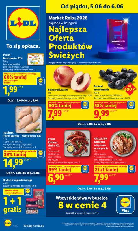 Lidl - gazetka promocyjna Oferta od piątku od piątku 05.06 do soboty 06.06