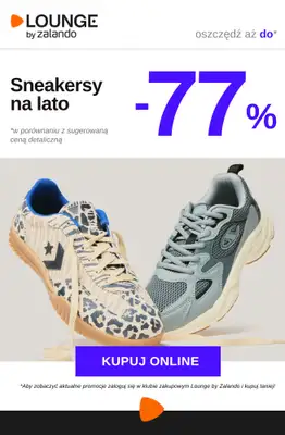 Lounge by Zalando - gazetka promocyjna Sneakersy na lato do -77% od piątku 05.06 do soboty 06.06