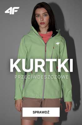4F - gazetka promocyjna Kurtki przeciwdeszczowe od piątku 05.06 