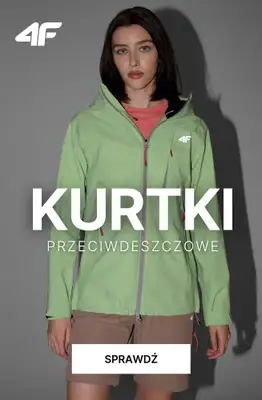 4F - gazetka promocyjna Kurtki przeciwdeszczowe od piątku 05.06 