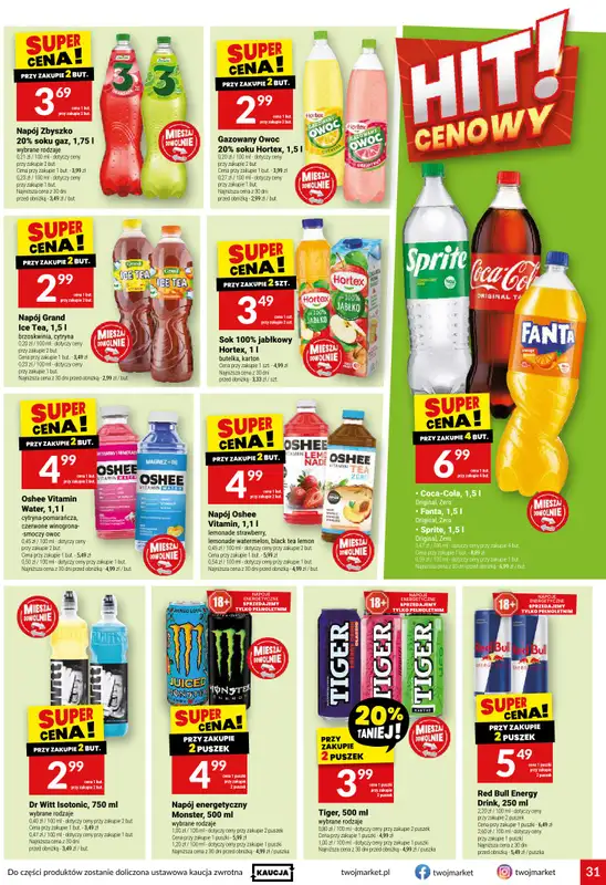 Twój Market - gazetka promocyjna Gazetka od wtorku 02.06 do wtorku 09.06 - strona 31