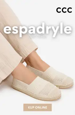 CCC - gazetka promocyjna Espadryle damskie od piątku 05.06 