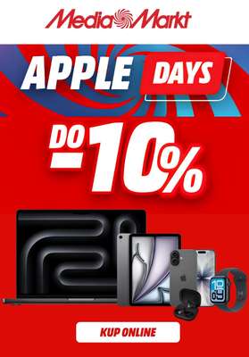Media Markt - gazetka promocyjna Apple Days do -10% na wybrane produkty od piątku 05.06 
