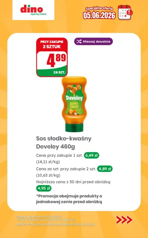 Dino - gazetka promocyjna Specjalna oferta na 05.06.2026 - promocje spoza gazetki od piątku 05.06 do piątku 05.06 - strona 8