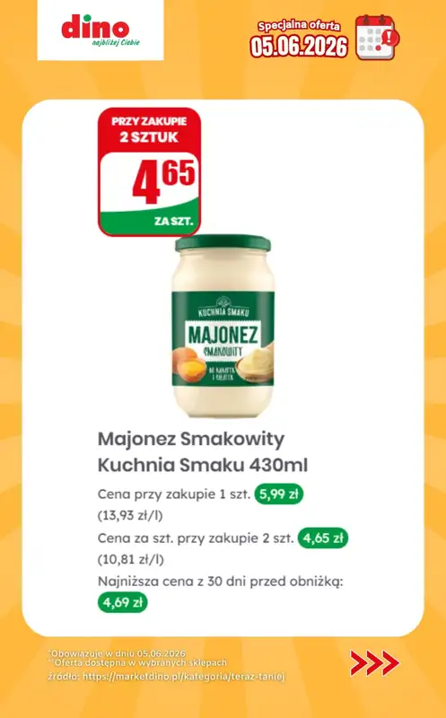 Dino - gazetka promocyjna Specjalna oferta na 05.06.2026 - promocje spoza gazetki od piątku 05.06 do piątku 05.06 - strona 11
