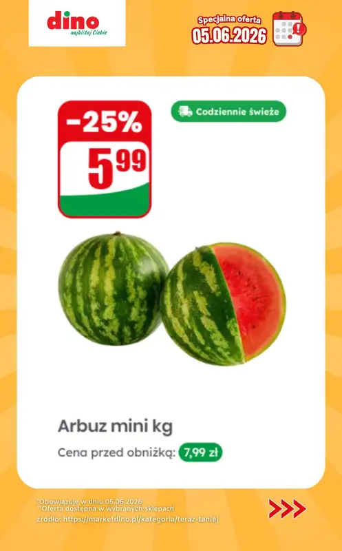 Dino - gazetka promocyjna Specjalna oferta na 05.06.2026 - promocje spoza gazetki od piątku 05.06 do piątku 05.06 - strona 2