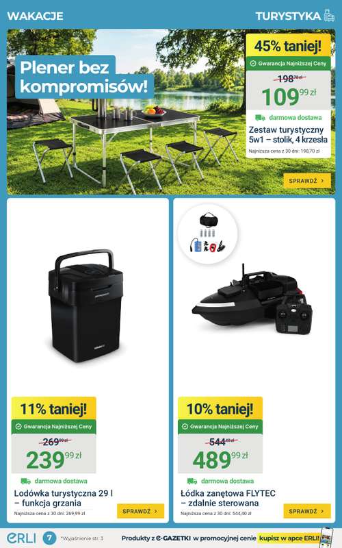 ERLI - gazetka promocyjna HITY do domu i na wypoczynek w super cenach! od poniedziałku 08.06 do niedzieli 14.06 - strona 7