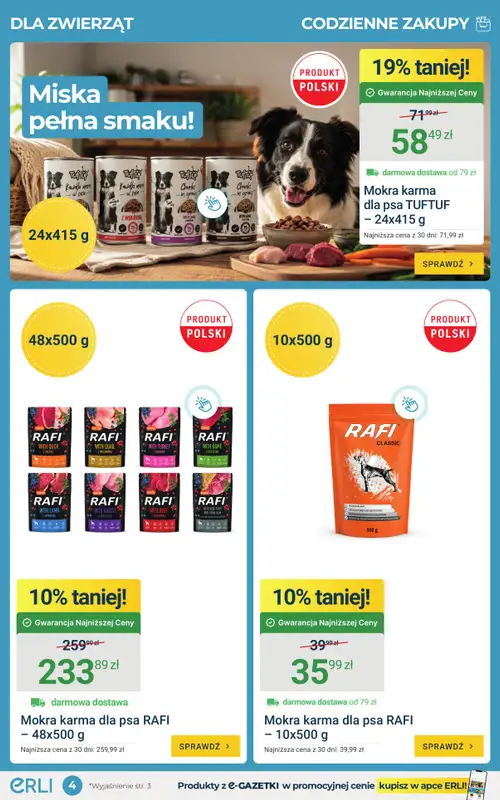 ERLI - gazetka promocyjna Codzienne zakupy i wyjątkowe okazje – zgarnij HITY Erli! od poniedziałku 08.06 do niedzieli 14.06 - strona 4