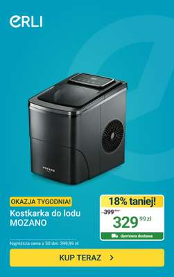 ERLI - gazetka promocyjna Kostkarka do lodu MOZANO od soboty 06.06 do niedzieli 14.06
