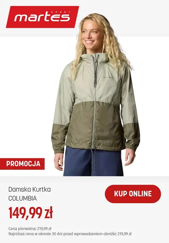 Martes Sport - gazetka promocyjna Kurtki damskie od piątku 05.06  - strona 9