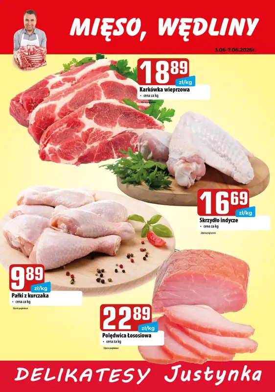 Delikatesy Justynka - gazetka promocyjna Plakaty promocyjne od piątku 05.06 do niedzieli 07.06 - strona 2