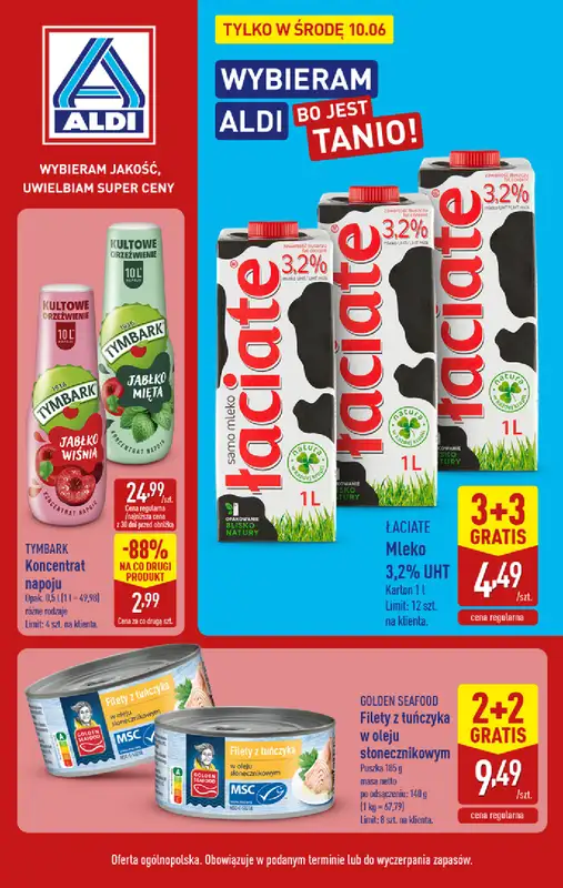 Aldi - gazetka promocyjna Najlepsze oferty na środę w Aldi  