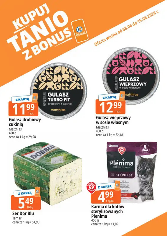 Leclerc - gazetka promocyjna Kupuj tanio z bonus od poniedziałku 08.06 do poniedziałku 15.06 - strona 8