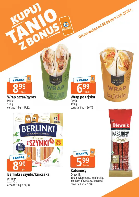 Leclerc - gazetka promocyjna Kupuj tanio z bonus od poniedziałku 08.06 do poniedziałku 15.06 - strona 6