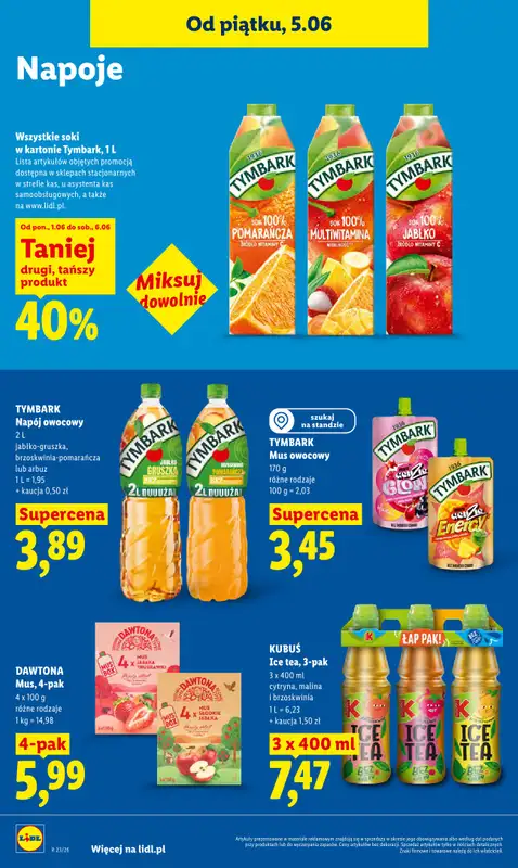 Lidl - gazetka promocyjna Oferta od piątku od piątku 05.06 do soboty 06.06 - strona 66