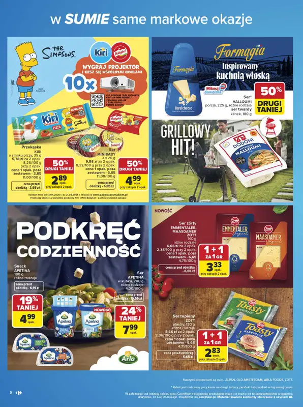 Carrefour - gazetka promocyjna Gazetka w SUMIE same markowe okazje od poniedziałku 08.06 do soboty 20.06 - strona 8