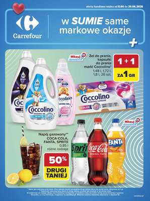 Carrefour - gazetka promocyjna Gazetka w SUMIE same markowe okazje od poniedziałku 08.06 do soboty 20.06