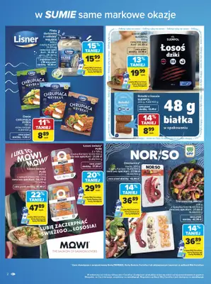 Carrefour - gazetka promocyjna Gazetka w SUMIE same markowe okazje od poniedziałku 08.06 do soboty 20.06 - strona 2