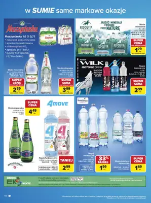 Carrefour - gazetka promocyjna Gazetka w SUMIE same markowe okazje od poniedziałku 08.06 do soboty 20.06 - strona 40