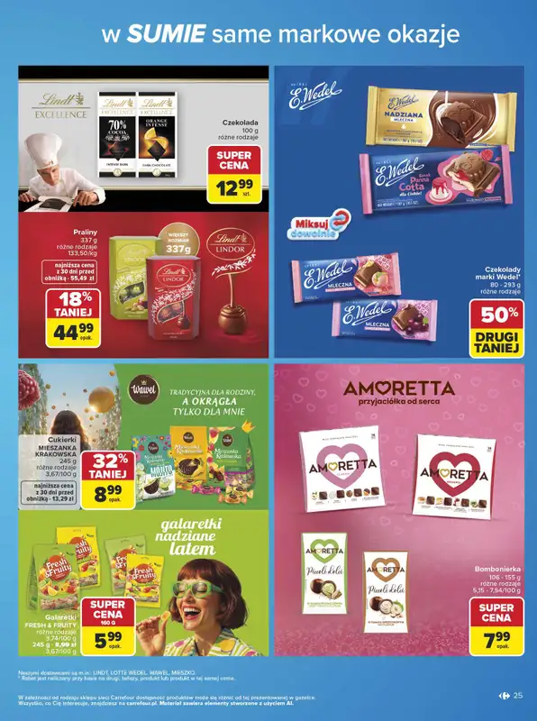 Carrefour - gazetka promocyjna Gazetka w SUMIE same markowe okazje od poniedziałku 08.06 do soboty 20.06 - strona 25