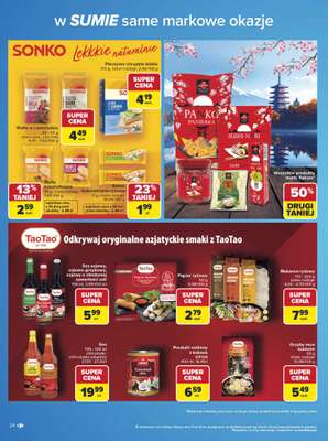 Carrefour - gazetka promocyjna Gazetka w SUMIE same markowe okazje od poniedziałku 08.06 do soboty 20.06 - strona 24