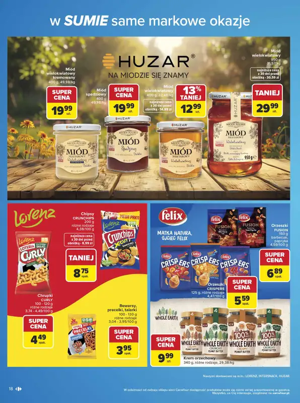 Carrefour - gazetka promocyjna Gazetka w SUMIE same markowe okazje od poniedziałku 08.06 do soboty 20.06 - strona 18
