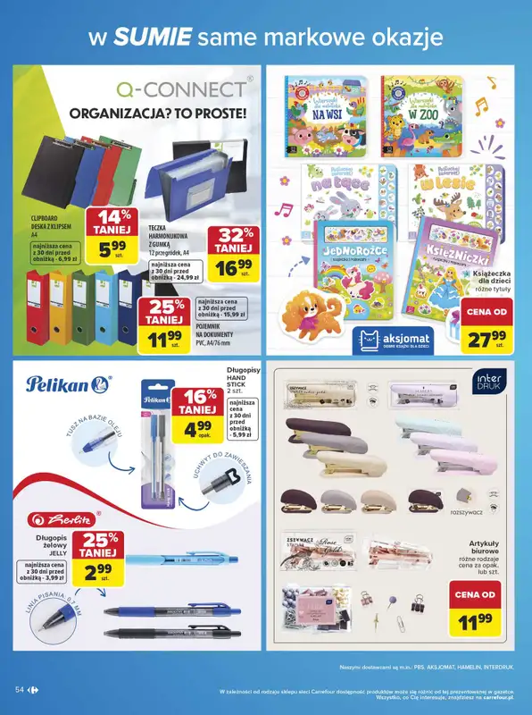 Carrefour - gazetka promocyjna Gazetka w SUMIE same markowe okazje od poniedziałku 08.06 do soboty 20.06 - strona 54