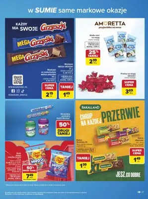 Carrefour - gazetka promocyjna Gazetka w SUMIE same markowe okazje od poniedziałku 08.06 do soboty 20.06 - strona 27
